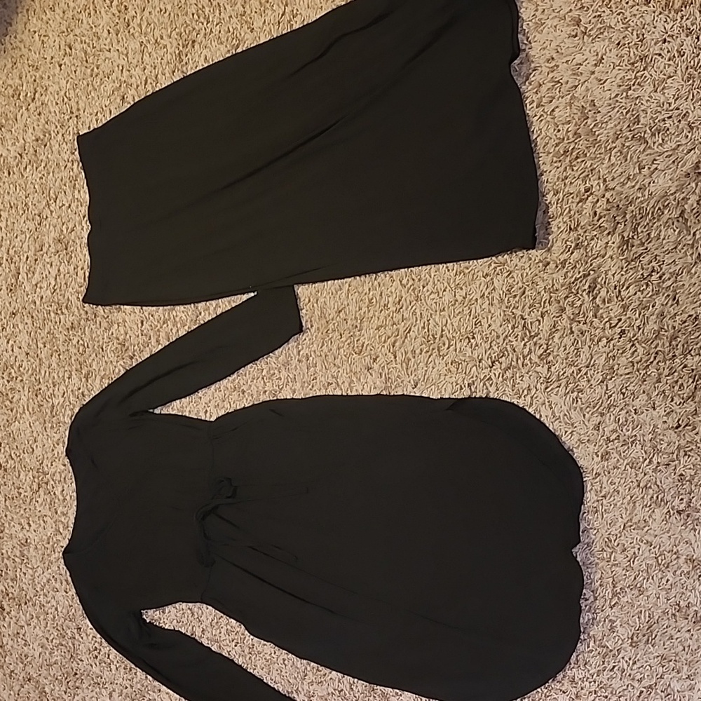 Black Dress and Skirt